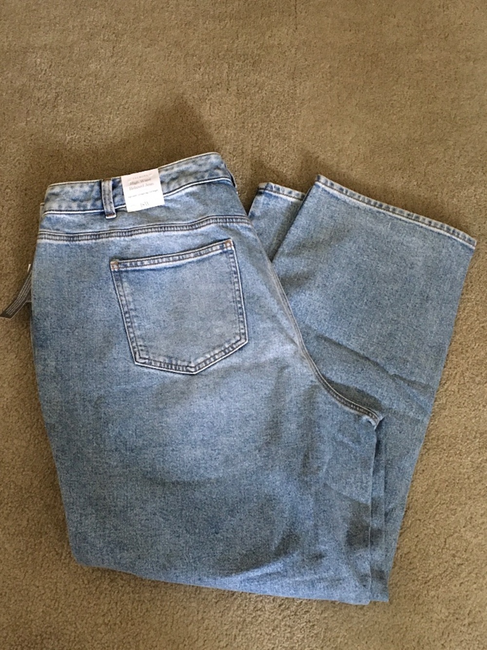 Talbots light wash size 18W zip-up jeans front and back pockets